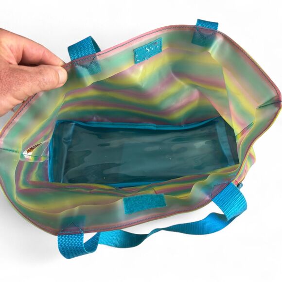 Vintage Warner Brothers Looney Tunes Tweety Bird Vinyl Hand Tote Bag 15 x 8 - Picture 3 of 8